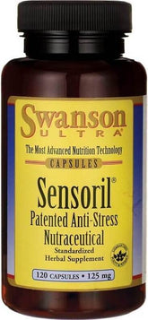 Sensoril patentert anti-stress-nutraseutikum Ashwagandha 125 mg 120 kapsler av SWANSON
